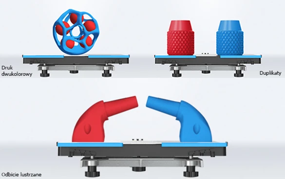 Profesjonalna drukarka 3D z dwoma niezależnie pracującymi ekstruderami