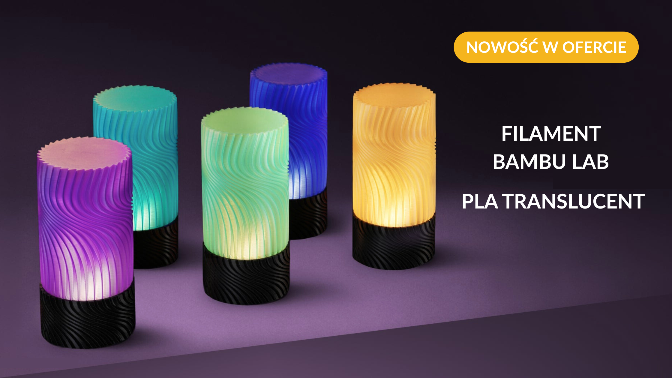 Filament PLA Translucent od Bambu Lab – połączenie światła i koloru