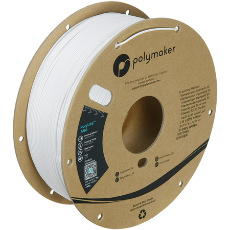 Filament Polymaker PolyLite™ ASA  - White / 1 kg, 1.75mm