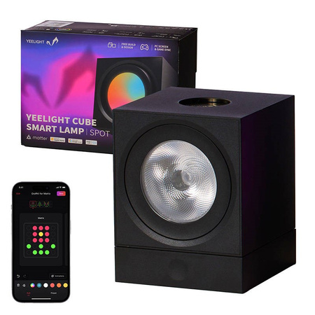 Inteligentny panel świetlny YEELIGHT Cube Smart Lamp - Light Gaming Cube Spot and Base Wi-Fi matter