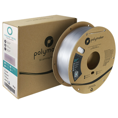 Filament Polymaker PolyLite™ PETG - Transparent / 1 kg, 1.75mm