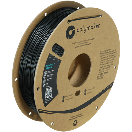 Filament Polymaker PolyFlex™ TPU 95A - Black / 750 g, 1.75mm