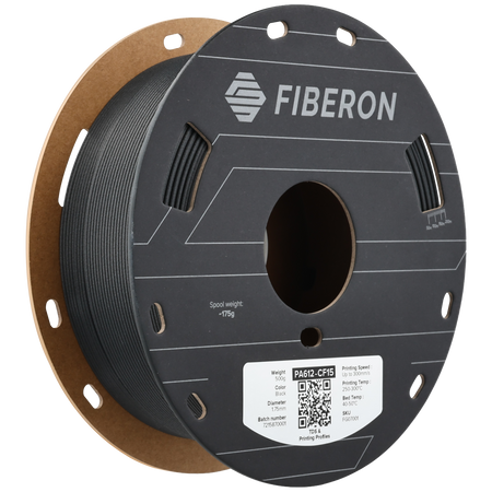 Filament Polymaker Fiberon PA612 CF15 - Black / 500g, 1.75mm	