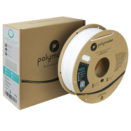 Filament Polymaker PolyFlex™ TPU 95A - White / 1 kg, 1.75mm