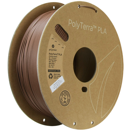 Filament Polymaker PolyTerra™ PLA - Earth Brown / 1 kg, 1.75mm