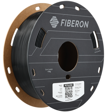 Filament Polymaker Fiberon PETG ESD - Black / 500g, 1.75mm	