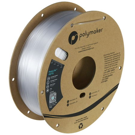 Filament Polymaker PolyLite™ PETG - Transparent / 1 kg, 1.75mm