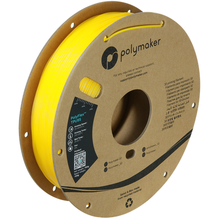 Filament Polymaker PolyFlex™ TPU 95A - Yellow / 750 g, 1.75mm