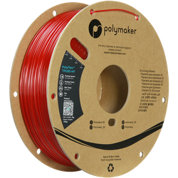 Filament Polymaker PolyFlex™ TPU 95A - Translucent Red / 1 kg, 1.75mm