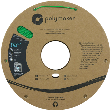 Filament Polymaker PolyLite™ PETG  - Green / 1 kg, 1.75mm