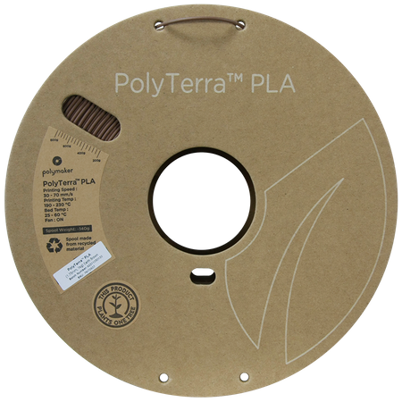 Filament Polymaker PolyTerra™ PLA - Earth Brown / 1 kg, 1.75mm