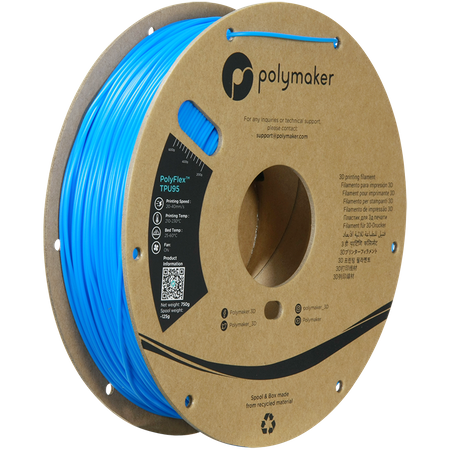 Filament Polymaker PolyFlex™ TPU 95A - Blue / 750 g, 1.75mm