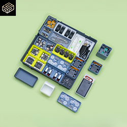 CyberBrick Beginner Hardware Kit - Zestaw podstawowych elementów i akcesoriów do drukarki 3D Bambu Lab