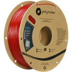 Filament Polymaker PolyFlex™ TPU 95A - Translucent Red / 1 kg, 1.75mm