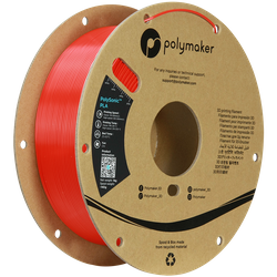 Filament Polymaker PolySonic™ PLA High Speed  - Red / 1 kg, 1.75mm