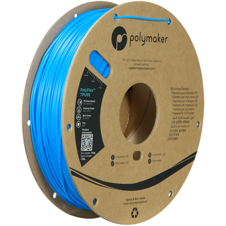 Filament Polymaker PolyFlex™ TPU 95A - Blue / 750 g, 1.75mm