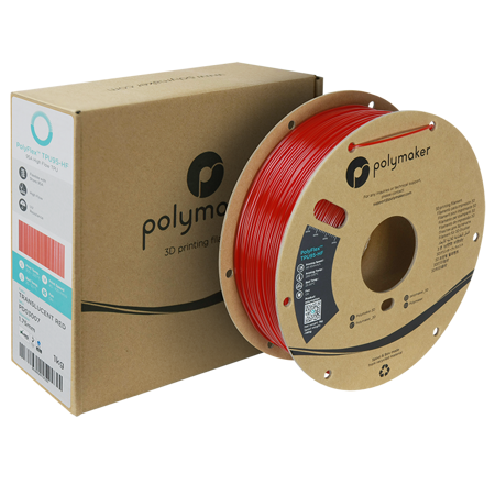 Filament Polymaker PolyFlex™ TPU 95A - Translucent Red / 1 kg, 1.75mm