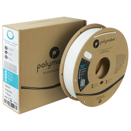 Filament Polymaker PolyFlex™ TPU 95A - White / 750 g, 1.75mm