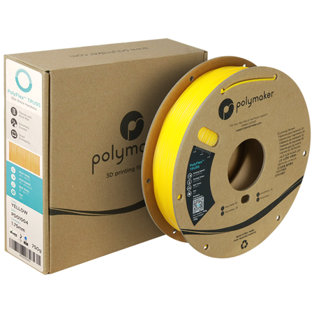 Filament Polymaker PolyFlex™ TPU 95A - Yellow / 750 g, 1.75mm