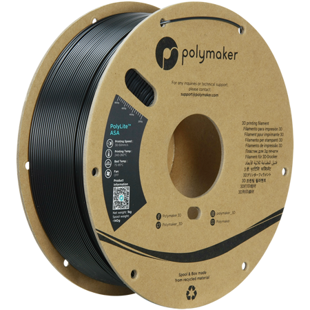 Filament Polymaker PolyLite™ ASA  - Black / 1 kg, 1.75mm