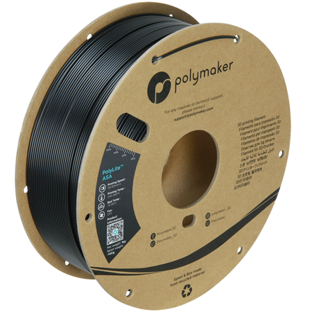 Filament Polymaker PolyLite™ ASA  - Black / 1 kg, 1.75mm