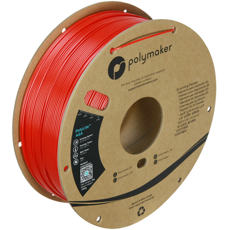 Filament Polymaker PolyLite™ ASA  - Red / 1 kg, 1.75mm