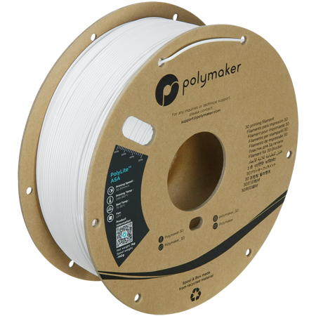 Filament Polymaker PolyLite™ ASA  - White / 1 kg, 1.75mm