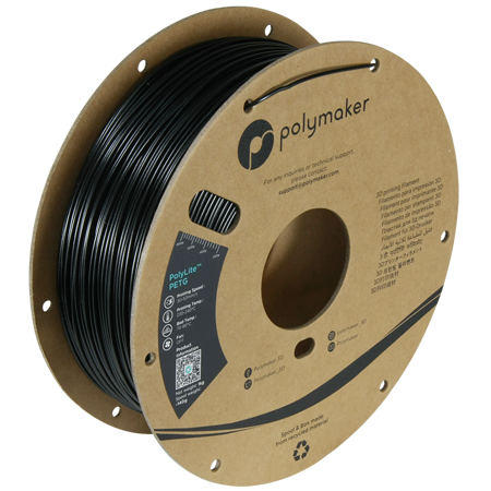 Filament Polymaker PolyLite™ PETG  - Black / 1 kg, 1.75mm