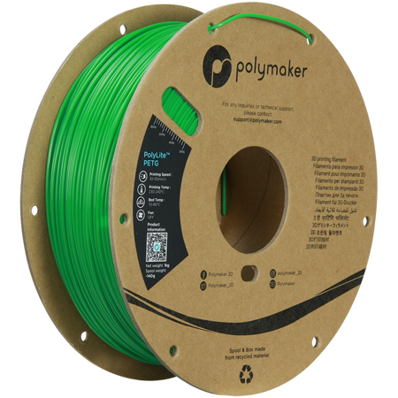 Filament Polymaker PolyLite™ PETG  - Green / 1 kg, 1.75mm