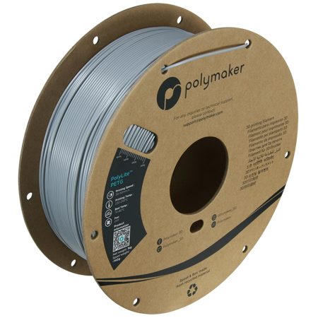 Filament Polymaker PolyLite™ PETG - Grey / 1 kg, 1.75mm