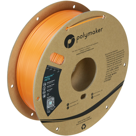 Filament Polymaker PolyLite™ PETG  - Orange  / 1 kg, 1.75mm