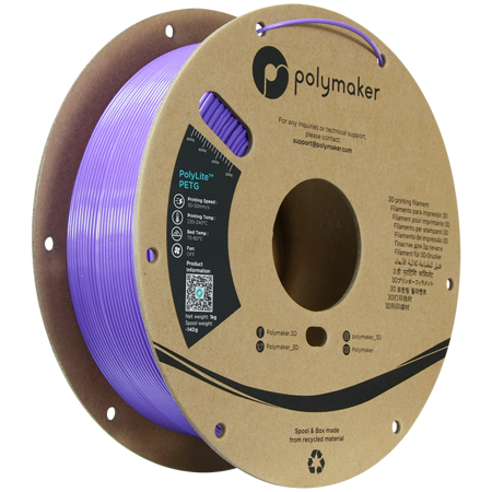 Filament Polymaker PolyLite™ PETG  - Purple  / 1 kg, 1.75mm