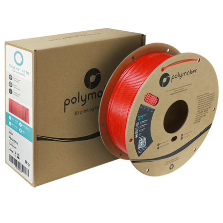 Filament Polymaker PolyLite™ PETG  - Red / 1 kg, 1.75mm