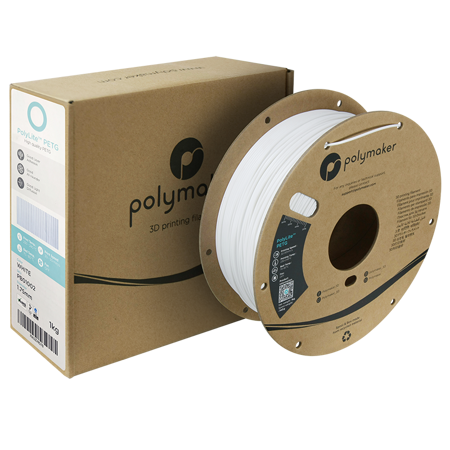 Filament Polymaker PolyLite™ PETG - White / 1 kg, 1.75mm