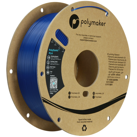 Filament Polymaker PolySonic™ PLA High Speed  - Blue / 1 kg, 1.75mm