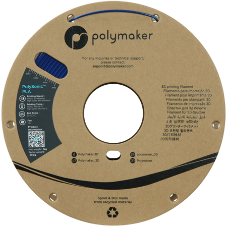 Filament Polymaker PolySonic™ PLA High Speed  - Blue / 1 kg, 1.75mm