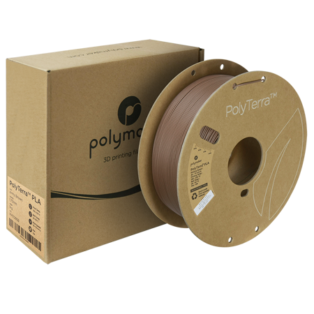 Filament Polymaker PolyTerra™ PLA -  Army Brown / 1 kg, 1.75mm