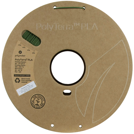 Filament Polymaker PolyTerra™ PLA - Army Dark Green / 1 kg, 1.75mm