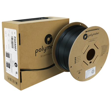 Filament Polymaker PolyTerra™ PLA - Charcoal Black / 3 kg, 1.75mm