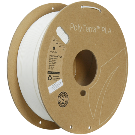 Filament Polymaker PolyTerra™ PLA - Cotton White / 1 kg, 1.75mm