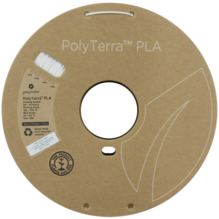 Filament Polymaker PolyTerra™ PLA - Cotton White / 1 kg, 1.75mm