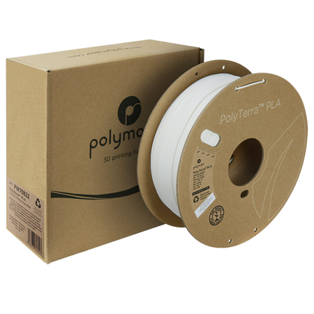 Filament Polymaker PolyTerra™ PLA - Cotton White / 1 kg, 1.75mm