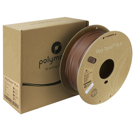 Filament Polymaker PolyTerra™ PLA - Earth Brown / 1 kg, 1.75mm