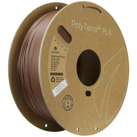 Filament Polymaker PolyTerra™ PLA - Earth Brown / 1 kg, 1.75mm