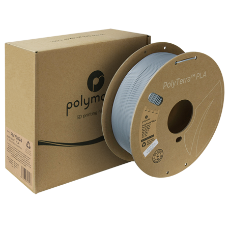 Filament Polymaker PolyTerra™ PLA - Fossil Grey / 1 kg, 1.75mm