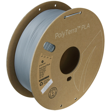 Filament Polymaker PolyTerra™ PLA - Fossil Grey / 1 kg, 1.75mm