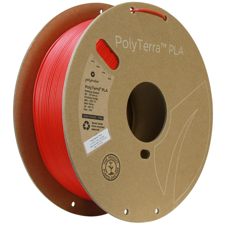 Filament Polymaker PolyTerra™ PLA - Lava Red / 1 kg, 1.75mm