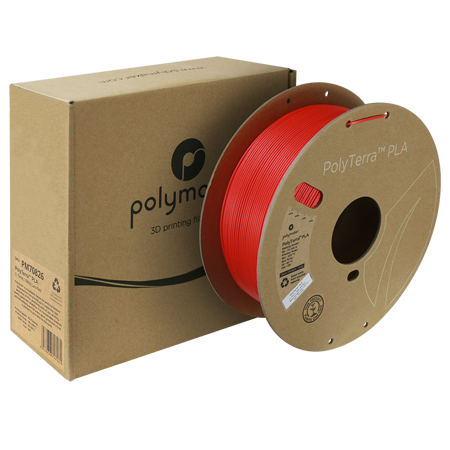 Filament Polymaker PolyTerra™ PLA - Lava Red / 1 kg, 1.75mm