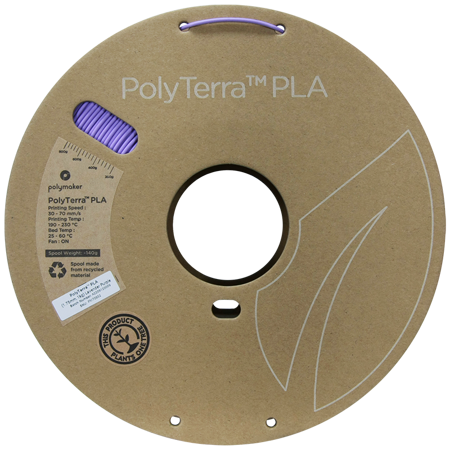 Filament Polymaker PolyTerra™ PLA - Lavender Purple / 1 kg, 1.75mm