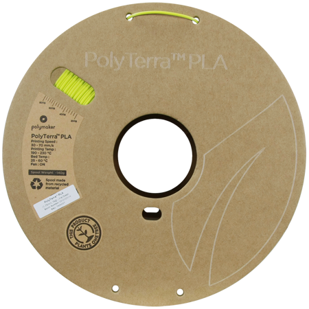 Filament Polymaker PolyTerra™ PLA - Lime Green / 1 kg, 1.75mm